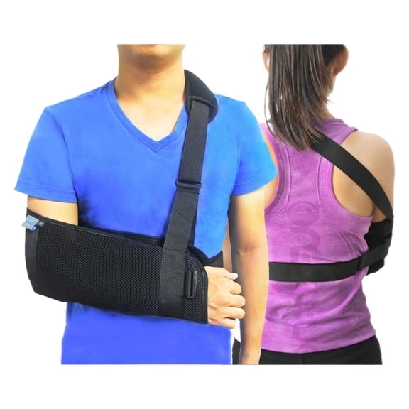 Arm Sling Shoulder Immobilizer For Injury With Back Belt Men & Women Left And Right Lightweight Rotator Cuff Support For Elbow Wrist