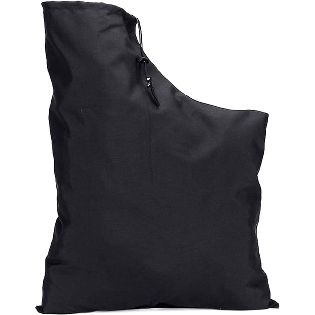bolsa de almacenamiento (negra) para soplador de hojas, bolsa de almacenamiento con cordón, bolsa de recolección ajustable, bolsa de aspiradora para interior y exterior