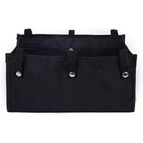ShuiMiao Under Seat for Four Wheel Rollator, Rollator Bag Tote Organizer Pouch Storage to Walkers for Senoirs, Walker Accessories (Black, M)