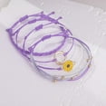 thumbnail image 4 of JennyShop Trendy Sunflower String Bracelet Handmade Braided Rope Charms Surfer Bracelet for Women Easter Gifts, 4 of 7