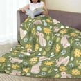 thumbnail image 6 of Fuzoiu Happy Easter Print Ultra-Soft Micro Fleece Blanket,All Seasons Flannel Throw, Lightweight Blanket for Bed, Sofa, Couch, Movie Night, Camping, and Travel-60"x50", 6 of 7