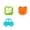 A, variant on 3PCS Creative Sandwich Cutter Set for Kids Cartoon DIY Bread Mold Animal Shapes Food Grade Plastic for Lunch Bento Snacks