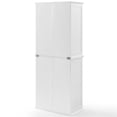 thumbnail image 5 of Crosley Furniture Bartlett Wood Stackable Storage Pantry in White (Set of 2), 5 of 11