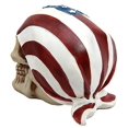 thumbnail image 3 of Ebros Gift Patriotic US Flag Bandana Skull Decorative Figurine, 3 of 5