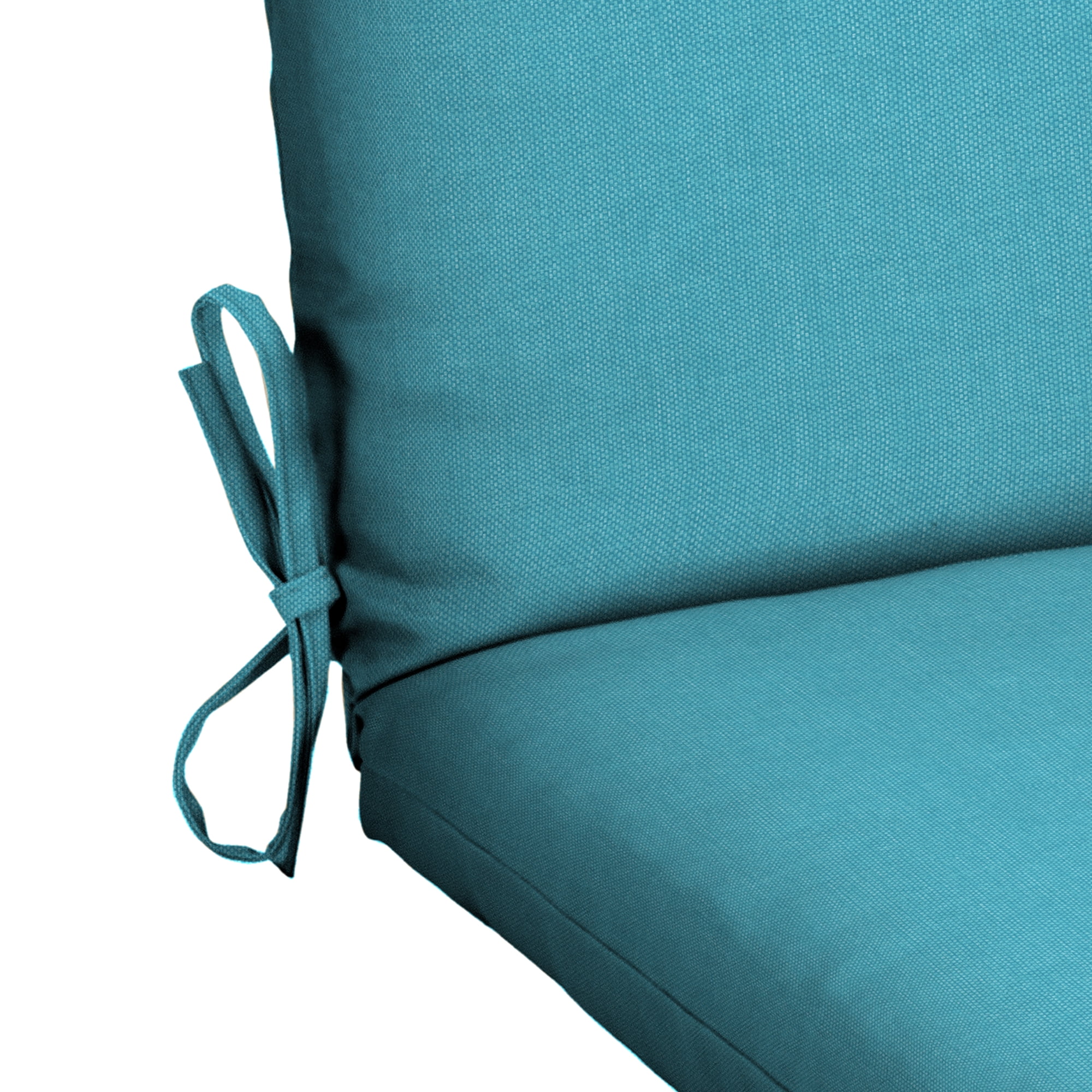 Mainstays 37"L x 19.5"W Aqua Blue 1 Piece Rectangle Outdoor Chair Cushion