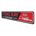 thumbnail image 4 of Sting Ray Corvette Novelty Decor, Metal Wall Sign - 4x18 Inches, 4 of 4