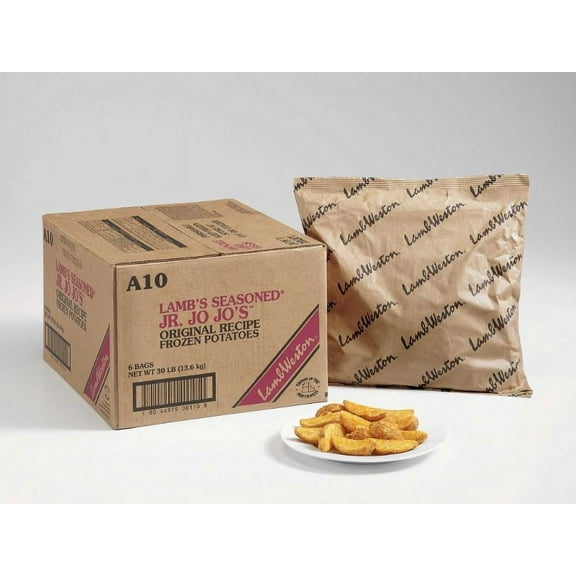 Lamb Weston Original Junior Jo Jos 4 Wedge Cut Potato Fry, 5 Pound - 6 per case.