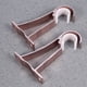 thumbnail image 3 of 2Pcs Thicker Roman Style Curtain Rod Aluminum Alloy Single Bracket Curtain Rod Drapery Pole (Rose Gold), 3 of 5