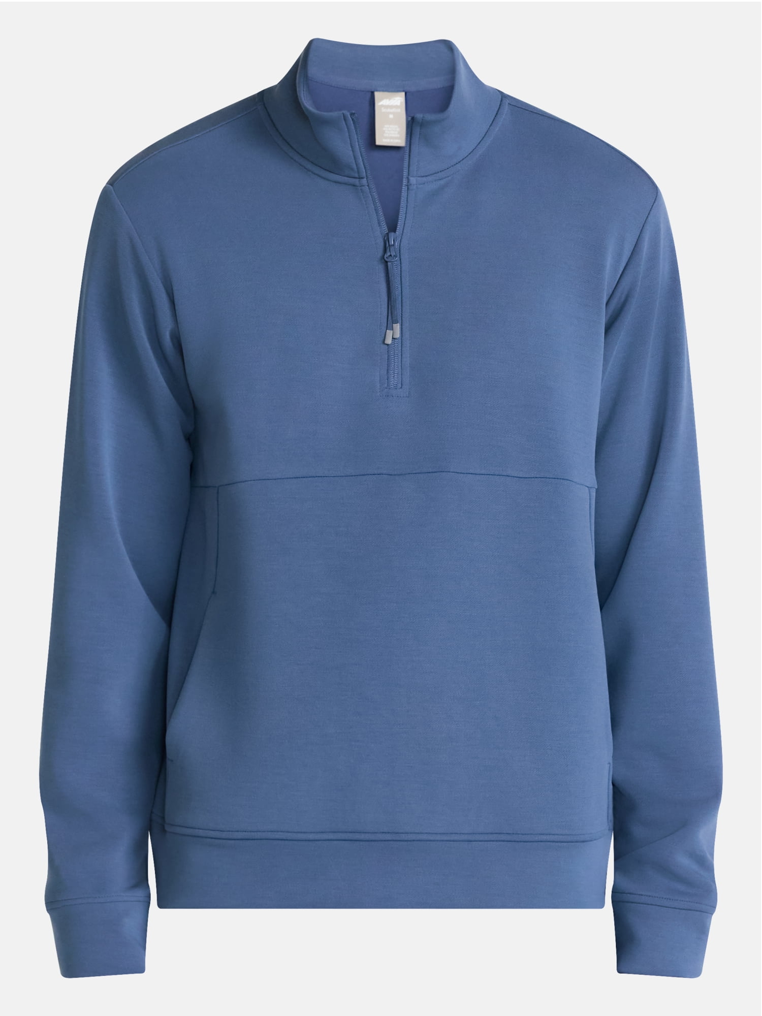 Avia Men's Twill ScubaKnit Quarter Zip Pullover Sweatshirt, Sizes XS-4XLT