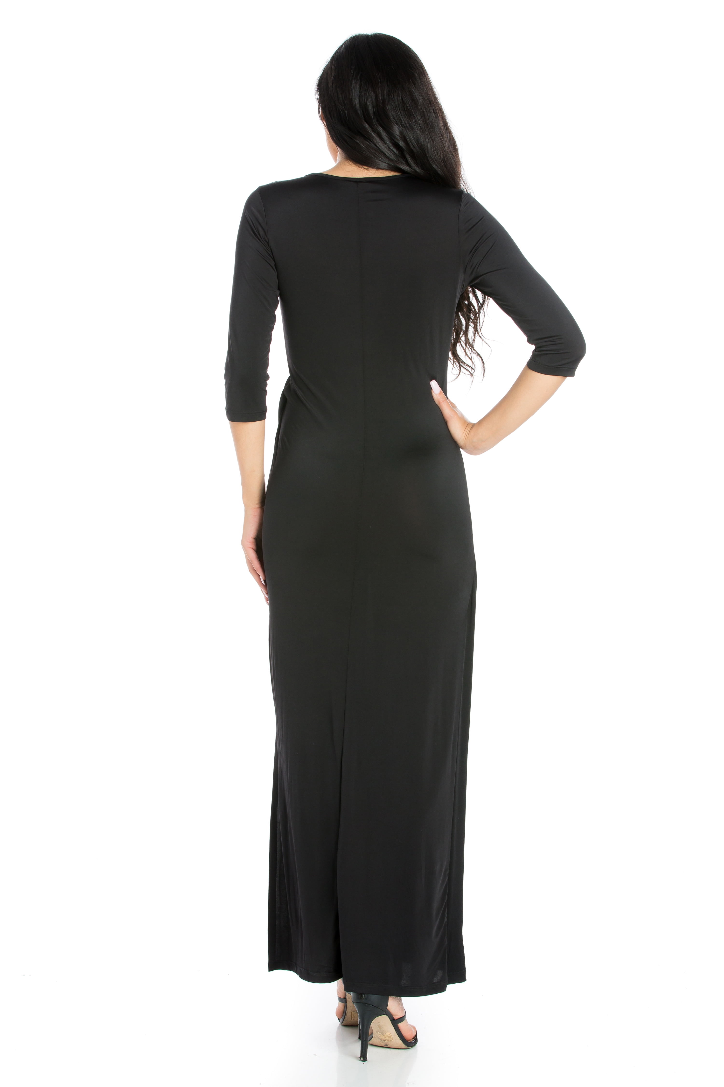 Women's Long V-neck Wrap Dress