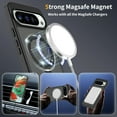 thumbnail image 4 of Asuwish Phone Case for Google Pixel 9 Pro XL/10 Pro XL Tempered Glass Screen Protector Magnetic Bracket stand Translucent Shockproof Protective Cell Cover Pixel9ProXL Pixel10ProXL Women Men Black, 4 of 8