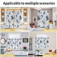thumbnail image 6 of Blue Spring Floral Kitchen Curtains 72 Inch Length, Watercolor Summer Flowers Abstract Grommet Top Bedroom Living Room Curtains, Light Filtering Cafe Curtain Drapes 2 Panels Set 104''x72'', 6 of 9