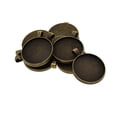 thumbnail image 1 of yuksok 10 Round Pendant Blank Cabochon Base Setting Trays DIY Jewelry Making Bronze, 1 of 9