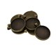 thumbnail image 1 of 10 piezas de engaste para colgantes de collar: base cabujón, bandeja y bisel. Bronce, 1 of 9