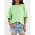 thumbnail image 4 of Women's Oversized T-Shirt Loose Round Neck Short Sleeve Top Summer Casual Shirt 2024 Basic T-Shirt, 4 of 4