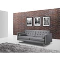thumbnail image 6 of 80" X 45" X 13" Gray Sofa Bed with Stainless Steel Legs, 6 of 6