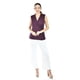 thumbnail image 4 of Blusa escote cruzado Roman Fashion /Juvenil, 10284 (Vino) vino M, 4 of 4