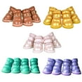 thumbnail image 2 of 4 botas de nieve de felpa para perros, botas de invierno para perros, botas protectoras para patas, botines cálidos para perros pequeños y medianos, 2 of 5