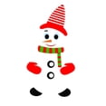 thumbnail image 1 of koolsoo Snowman Refrigerator Sticker Expression Waterproof Window Clings CT002, 1 of 9