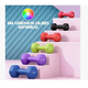 thumbnail image 2 of Par Mancuernas 2 Kilos Mate Para Ejercicio Pilates Yoga Gym color rojo, 2 of 4