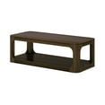 thumbnail image 3 of Plank+Beam Solid Wood Forma Coffee Table, 54" Modern Coffee Table with Storage Shelf, Walnut, 3 of 9