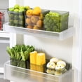 thumbnail image 4 of YAOMOBB Fridge Beverage Storage Box Transparent Fridge Preservation Box Multifunctional Food Grade Storage, 4 of 6