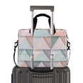 thumbnail image 2 of FORMRS 16" Laptop Bag Carrying Sleeve Case with Handle Travel Shoulder Briefcase, Green Geometric, 2 of 8