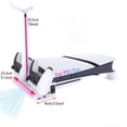 thumbnail image 2 of Horizontal Stand for PS5 Slim with Cooling Fan & Controller Charging Station, RGB Light Base, 3-Speed Adjustable Fan, PlayStation 5 Slim Accessories, 2 of 9