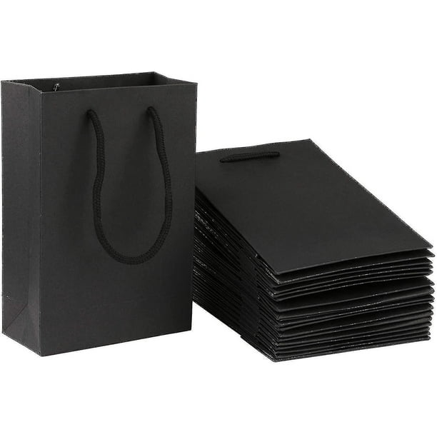 Bolsas de regalo YONGSHENG 20 piezas papel kraft negro bolsas de compras