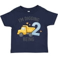 thumbnail image 3 of Inktastic I'm Digging Being 2 Birthday Truck Boys or Girls Toddler T-Shirt, 3 of 5