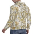 thumbnail image 3 of Hoodies for Men - Golden Paisley Long Sleeve Comfrt Men'S Fashion Hoodies & Sweatshirts, Sweatshirts for Men Hoodies Pullover Clothing Clothes with Pouch, 3 of 7