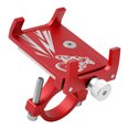 thumbnail image 4 of Soporte de teléfono para motocicleta, de aleación de aluminio, para manillar de bicicleta, clip para teléfono para scooter eléctrico, para navegación en bicicleta, color rojo, 4 of 12