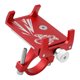 thumbnail image 4 of Soporte de teléfono para motocicleta, de aleación de aluminio, para manillar de bicicleta, clip para teléfono para scooter eléctrico, para navegación en bicicleta, color rojo, 4 of 12