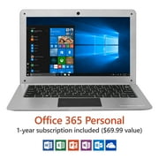 Microsoft Office Laptops 14 Ultra Slim Laptop Windows 10 Home Office 365 Personal 1 Year
