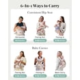 thumbnail image 2 of Portabebé MOMTORY 6 en 1 con asiento de cadera ajustable para 3-23 kg, 2 of 7