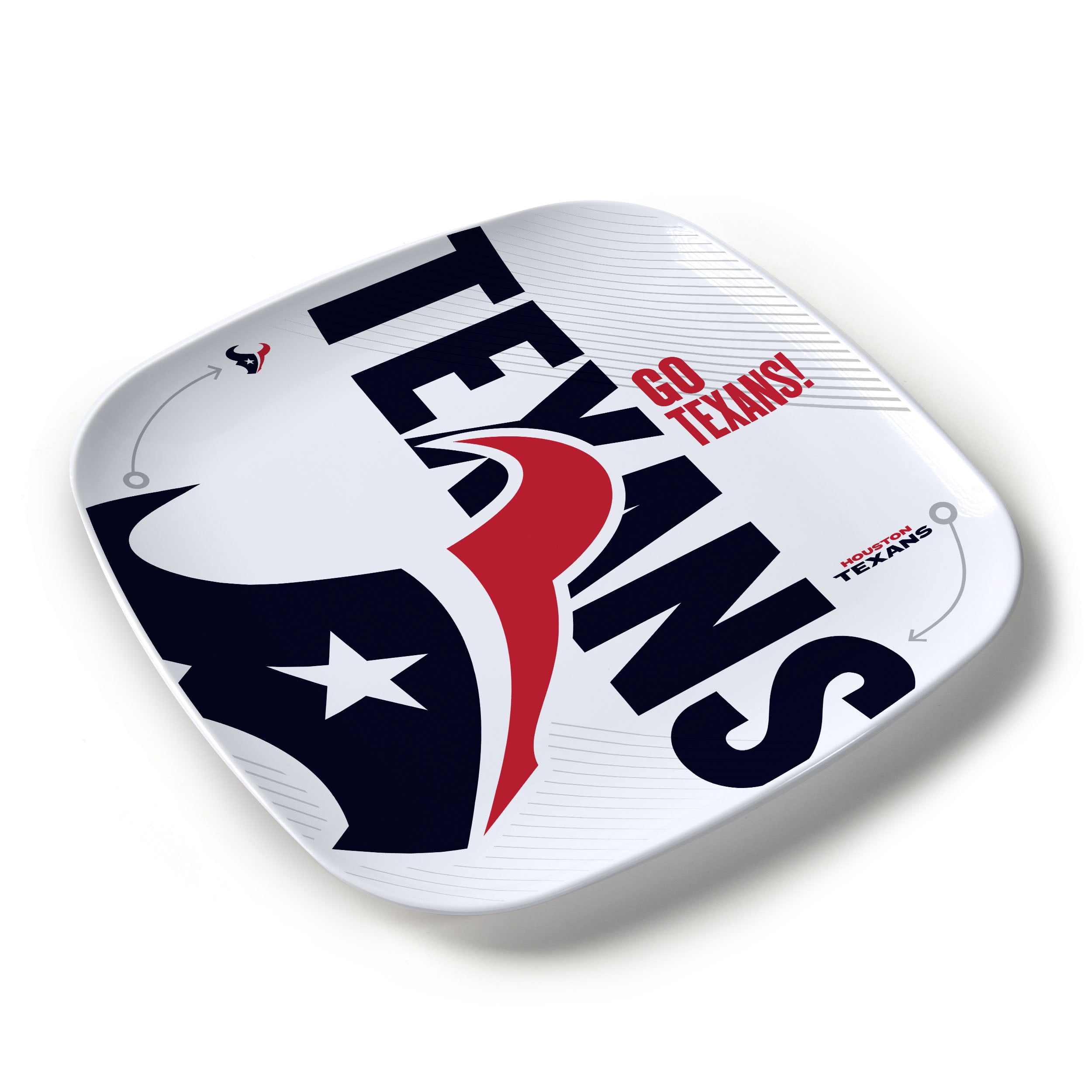 YouTheFan NFL Houston Texans Large Party Plate