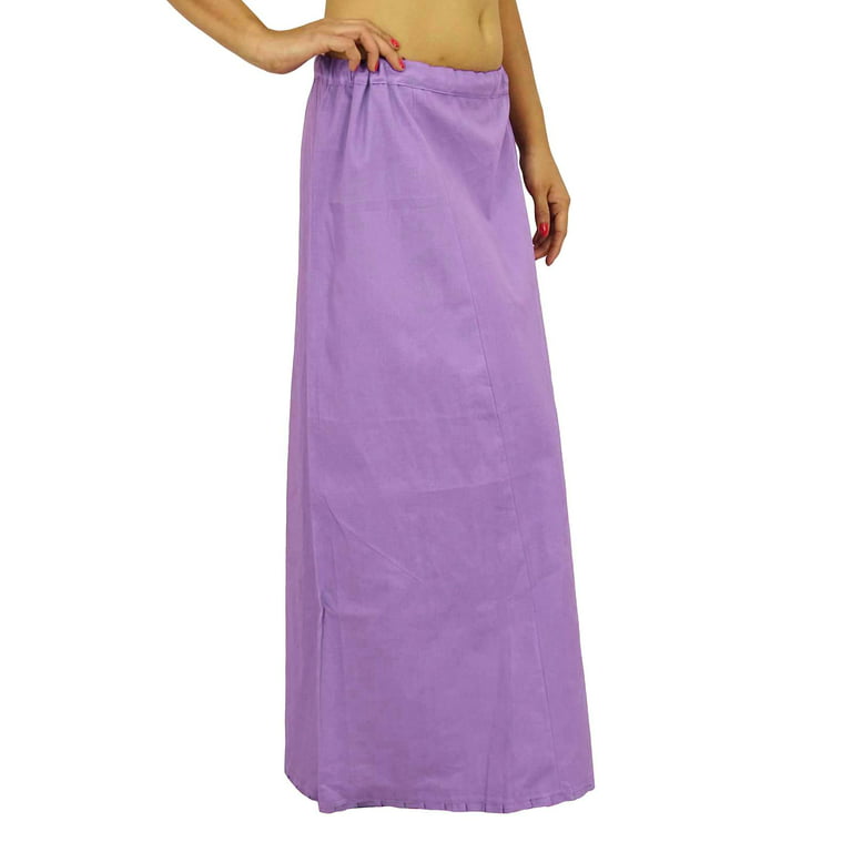 Ladies Saree Cotton Underskirt Petticoat Adjustable Sari Slip Inskirt
