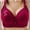 A_Red, variant on Loopsun Womens Bra Plus Size, Bras for Women, Woman's Printing Gathered Together Large Size Daily Bra Underwear No Rims Green XS