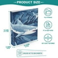 thumbnail image 5 of Sharks Blue 3 Ring Binders 1.5 inch Hardcover File Folders with Interior Pockets A4 Size Organizer for School Office Hospital Set of 2, 5 of 8