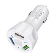 thumbnail image 2 of 3 USB Ports QC3.0 Quick Charging Car Cigarette Lighter Phone Charger Adapter, 2 of 7