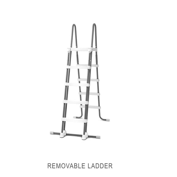 Intex Deluxe Coated Steel Frame Pool Ladder with Removable Steps, 52"