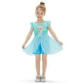 thumbnail image 6 of Disney Princess Girls Romper Frozen Elsa Graphic Jumpsuit with Tulle Skirt Dresses Ruffled Sleeve Summer Outfits Sizes 2-6T, 6 of 13