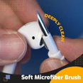 thumbnail image 5 of Kit de limpieza de auriculares para bolígrafo de limpieza multifunción, cepillo suave para auriculares Bluetooth, herramientas de limpieza de estuche para auriculares, color blanco, 5 of 5