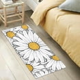thumbnail image 5 of Coolnut White Daisies Soft Runner Rug, Washable Non-Slip Room Rug, Hallway Rug Runner for Entryway,Hallway,Bathroom,and Kitchen,39x20In, 5 of 7