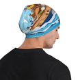 thumbnail image 5 of Naloa Animals on Noah's Ark Floating Soft Beanie Hat, Knit Beanie Daily Beanie in Fine Knit for Women Men Winter Travel, Outdoor, 5 of 7