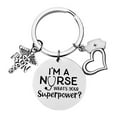 thumbnail image 1 of Creative Fashion Silver Nurse's Day Gift Lettering Keychain Nurse Hat Gift, 1 of 1