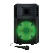 ION Power Glow 300 Portable Bluetooth Party System Speaker with Lights, Microphone, and Stereo-Link, POWERGLOW300XUS