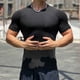 thumbnail image 4 of pstuiky camisetas para hombre, Blusas y camisas de cuello redondo de manga corta informales de color liso para hombre camisetas de hombre xl, 4 of 7