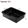 thumbnail image 2 of 12 Packs Bus Utility Box, 13 L Plastic Restaurant Bus Tubs Tote, Black, 2 of 14