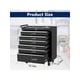 thumbnail image 4 of 24-pulgada 6-cajón rolling tool box con wheels - ideal para tool chest organizer para garage y workshop, featuring detachable top, lockable wheels, y sliding cajones, 4 of 6